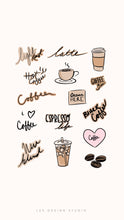 Load image into Gallery viewer, Coffee Hand Lettered PNG’s
